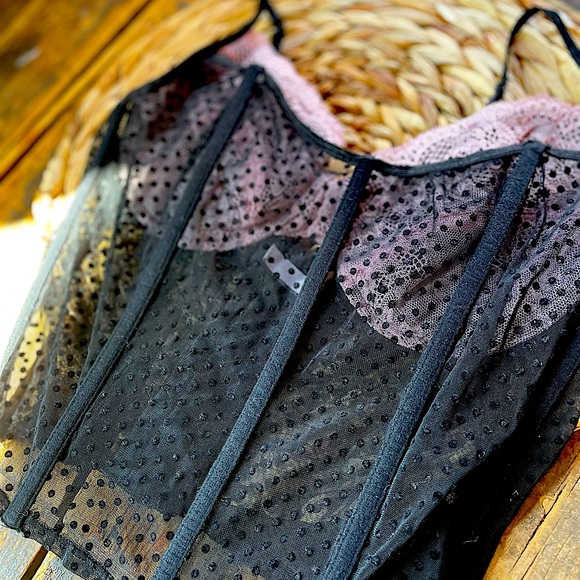 Black Corset Bra Top - Picture 1 of 4